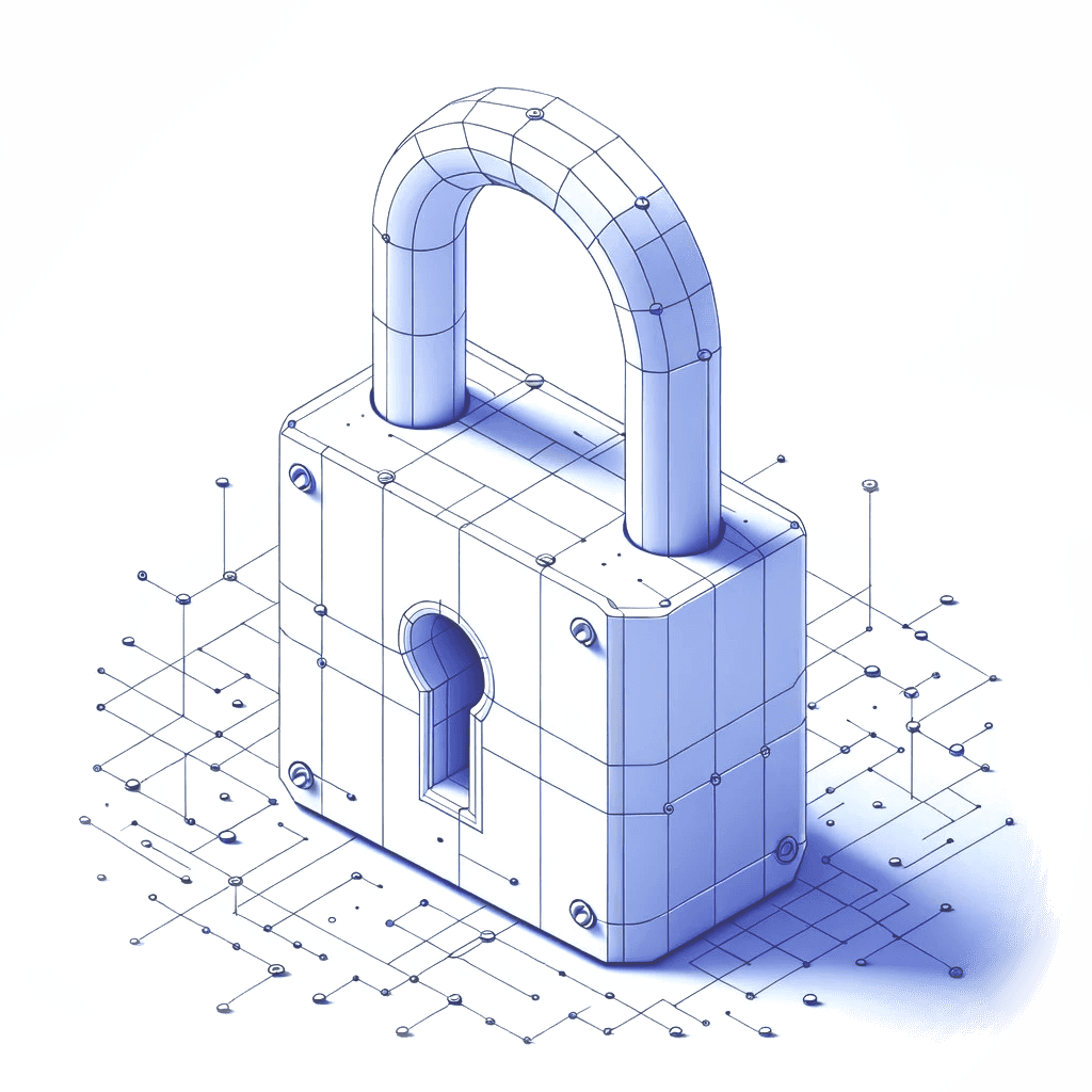 A beautiful illustration of a lock